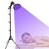 Uezeth 54W Face Tanning Lamp with Eye Mask And Tripod, Adjustable Height (38.5"-78.7"), Sun Lamps for Tanning Floor Stand Tanning Lamp Self-Taning, for Body and Face, Skin Care, Home, Beauty Salon