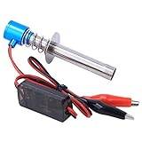 Glow Plug Igniter, Universal RC Engine Ignition Vehicle Accessory, Metal Durable Lgniter, Lightweight Compact RC Accessory,Easy To Store Carry Practical RC Replacments for 1/8 1/10 Remote Control Car