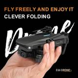 E88 Drone With Dual Camera, Foldable Rc Quadcopter Altitude Hold, Remote Control Toy For Beginners