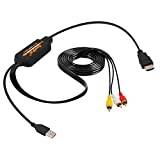 AuviPal RCA to HDMI Converter for Playing VHS/VCR/DVD Player/Game Consoles on Modern TV All-in-One 3RCA Composite AV to HDMI Video Adapter