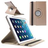 360 Degree Rotating Litchi Smart Leather Cover for iPad Air - Rose Gold
