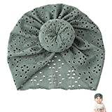 pinjing Baby Head Wrap | Cute Top Knot Newborn Cap with Jacquard Processing | Infant Head Wraps Summer Accessories for Newborn Infant Toddlers Baby Girls Boys Kids