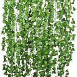 Set, Hanging Garland, 84ft Artificial Ivy Leaf Plants, Premium Oxidation Resistance Artificial Flower, Fake Foliage Flowers For Home Kitchen Garden Office Wedding, Home Wall Decor - Green