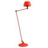 Jielde Aicler two arm floor light - curved shade - Red, Matt - Floor Lighting Red Designer Floor Lamp