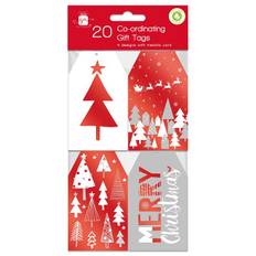 20 Christmas Gift Tags/Red