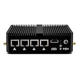 Network Security Firewall Appliance Firewall PC Celeron J4125 16GB RAMAES-NI OPNsense Mini PC Desktop 256GB SSD, RS232 Com, HD, 2.4G/5G WiFI, BT, 4-Intel NICs, RTC, RS232, Support Watch Dog