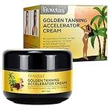 Sunbed Tanning Accelerator Cream, 100g Long Lasting Sunbed Cream, Effective in Sun-Beds & Outdoor Sun Rapid Tanning Cream, Natural Ingredients to Achieve a Natural Tan (100, Grams)