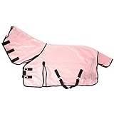 Cwell Equine NEW MINI/SHETLAND/PONY FLY RUG SOFT MESH ATTACHED NECK COVER PINK 3'6-4'9" (4'3")