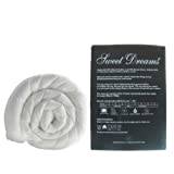 Sweet Dreams Goose Feather & Down Double Bed Duvet/Quilt 13.5 Tog, White, Boxed Cambric Cotton Cover