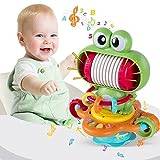 COYYERC Baby Sensory Toys, High Chair Toys Suction Cup for 18+ Months Baby Toddler Musical Toys Activity Table Top Toys for Boys Girls Baby Rattle Sensory Toys Music Gifts for Baby