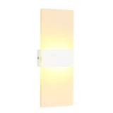 LED Wall Lamp Rectangle AC85-265V Bedside Corridor Wall Lamp Home Decorative Aluminum Light Fixture(29x11cm)