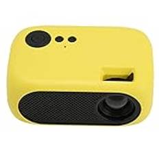 Mini Portable Projector, 360 Degree Surround Sound Home Theater Video Projector, Full HD 1080P Supported, Multiple Interfaces, for Home Theater, Smartphone, Laptop (Yellow UK