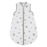 Grey Stars Organic Cotton Baby Sleep Bag - 2.5 Tog - 6 to 18 Months - Grey Stars