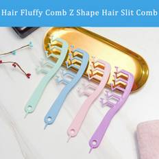 1pc hair fluffy comb z shape hair slit comb curly bangs hairdress styling comb
