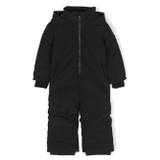 Canada Goose Kids - Black Logo-Patch Hooded Tracksuit - Kids - Polyester/Polyamide/Duck Down - 2