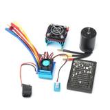 3650 Brushless Motor 3900KV with 45A Brushless ESC Heat Sink Programming Card for 1/8/ 1/10 RC Car RC Boat Part