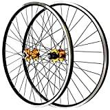 ABOVEHILL 26‘'27.5‘'29‘'Mountain Bike Wheelset Disc Brake V Brake MTB Rim QR Bicycle Wheels 32 Holes Hub For 7/8/9/10/11/12 Speed Cassette 2200g (Color : Blue, Size : 29'') (Gold 29)