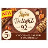 Alpen Delight Cereal Bars Chocolate Caramel & Shortbread