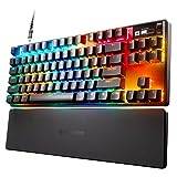 SteelSeries Apex Pro TKL Mechanical Gaming Keyboard – World’s Fastest Keyboard – Adjustable Actuation – Esports Tenkeyless – OLED Screen – RGB – USB-A - American QWERTY Layout