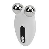 Face Roller, Prevent Sagging and Fade Fine Lines, 2 Roller Massage Heads, 3 Modes for V Line Lift, Warm Lift, Light Line Firming (White)
