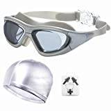 n/a Adult Professional Swimming Goggles for Men Women Anti Fog Waterproof Pool Glasses arena Swim Eyewear Diving masks (Color : A, Size : One size)