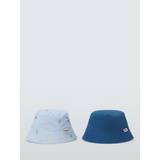 John Lewis Baby Cotton Sea Print Bucket Hat, Pack of 2, Multi