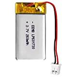 EEMB Lithium Polymer battery 3.7V 260mAh 601730 Lipo Rechargeable Battery Pack with wire JST Connector-confirm device & connector polarity before purchase