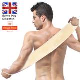 Back scrubber shower brush belt real loofah exfoliating bath body massage uk