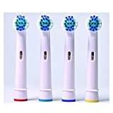 giss 4pcs Replacement Brush Heads Fit For Oral-B Electric Toothbrush Fit For Braun Professional Care/Professional Care SmartSeries/TriZone