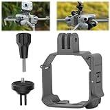 Honbobo Mini 4 Pro Adapter Mount compatible with DJI Mini 4 Pro Camera Mount Expansion Mount Accessories compatible with GoPro 12/DJI Osmo Action 4/Insta360 GO 3