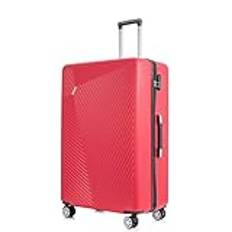 FLYMAX XL 32" Extra Large 4 Wheel Suitcases Spinner Lightweight Luggage ABS Travel Cases RED