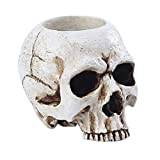 Crying Skull Taper Holder Candelabrum Dinner Home Skeleton Ornament