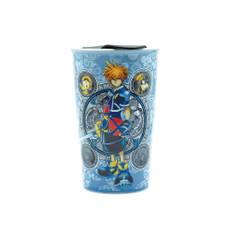 Kingdom Hearts Guiding Key Ceramic Travel Mug with Lid | Holds 10 Ounces