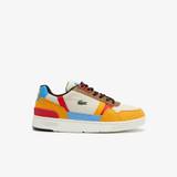 Juniors' Lacoste T-Clip Winter Synthetic Outdoor Shoes Size 5 UK Junior Off White & Yellow