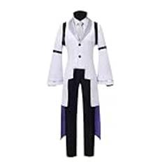 GOBIWM Bungo Stray Dogs Sigma Cosplay Wig Accessories Uniform Outfit Full Set Costumes Halloween Carnival Dress Up Party (Sigma, 3XL)