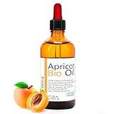 Oïléna Organic Apricot Kernel Oil 100% Pure, Natural, Vegan, No GMO - Aromatherapy Massage Oil Hair Skin Body Certified BIO Moisturizer for face, body and hair 50 ml 1.75 fl oz