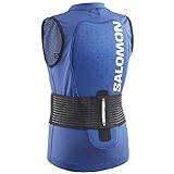 Salomon Flexcell Pro Vest Junior Back protection Ski Snowboarding MTN, Adaptable protection, Breathability, and Easy to adjust, Blue, JL