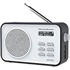 AZATOM Desire DAB+ DAB & FM Digital Radio - Dual Alarms - Clock - Portable - AUX - Headphone - Rechargeable battery 18hrs playtime & 60 Presets (Black)