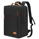 Hp hope Laptop Backpack for Women Men Travel Durable Backpacks Carry On with USB Charging Port RFID Pocket Fits 15.6 Inch Waterproof Resistant Luggage Business Weekender Bag 22L Black