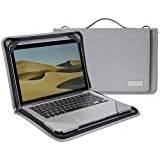 Broonel Grey Leather Laptop Messenger Case - Compatible with SGIN 15.6 Inch Laptop