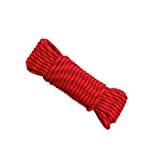 Beikalone 10 Meters Rock Climbing Safety Rope, Diameter 12 mm, 12KN High Strength Accessory Cord, Climbing Equipment Ropes for Fire Rescue, Hiking, Mountaineering
