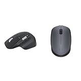 Logitech MX Master 3S - Wireless Performance Mouse with Ultra-Fast Scrolling, Ergonomic, 8K DPI - Dark Gray & M170 Wireless Mouse, 2.4 GHz with USB Nano Receiver, Optical Tracking
