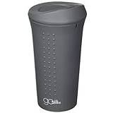 GoSili All Silicone Keep Cup for Coffee and Tea on the go - 16oz/450ml Suitable for Hot and Cold Grande Medio Regular and Medium Size Drinks - Grey