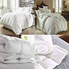 YORKSHIRE HOMEWARE LUXURY WHITE HOTEL QUALITY GOOSE/DUCK FEATHER & DOWN DUVET QUILT (Duck Feather Quilt 13.5 Tog, Double)
