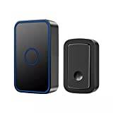 Samnuerly Smart Doorbell Chime Wireless Smart Doorbell 300M Range LED Night Light Home Call Bell US EU UK 1 2 Button 1 Receiver (A One Size)