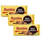ScandiKitchen Marabou Black Milk Chocolate with Salty Liquorice, 3x100g