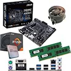 Components4All AMD Ryzen 7 1700 3.0Ghz (Turbo 3.7Ghz) Eight Core Sixteen Thread CPU, ASUS Prime A320M-K Motherboard & 16GB 3000Mhz Crucial DDR4 RAM Pre-Built Bundle