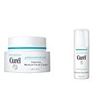 Curel Intensive Moisturiser Face Cream for Dry, Sensitive Skin, 40g & Face Milk Lightweight Moisturiser for Sensitive Skin 120ml