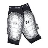 G-Form Pro-S Elite 2 Soccer Shin Guards - Football and Shin Guard Sleeves - Black/Silver, Adult Large