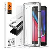 Spigen AlignMaster Tempered Glass Screen Protector for iPhone 8 Plus / 7 Plus - 2 Pack